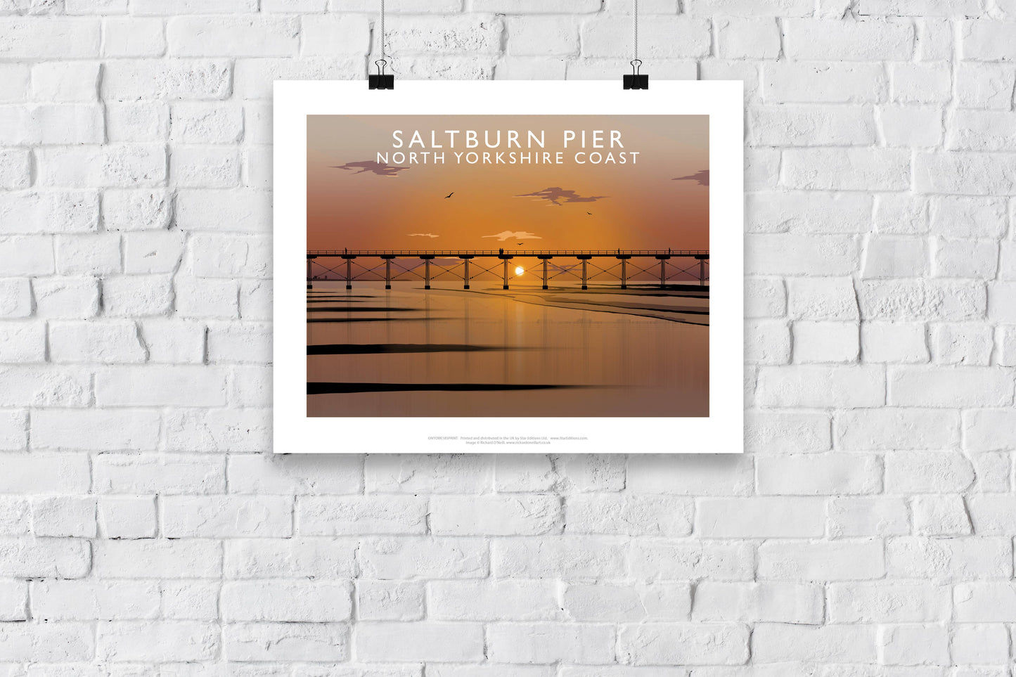 Saltburn Pier, North Yorkshire - Richard O'Neill Art Print