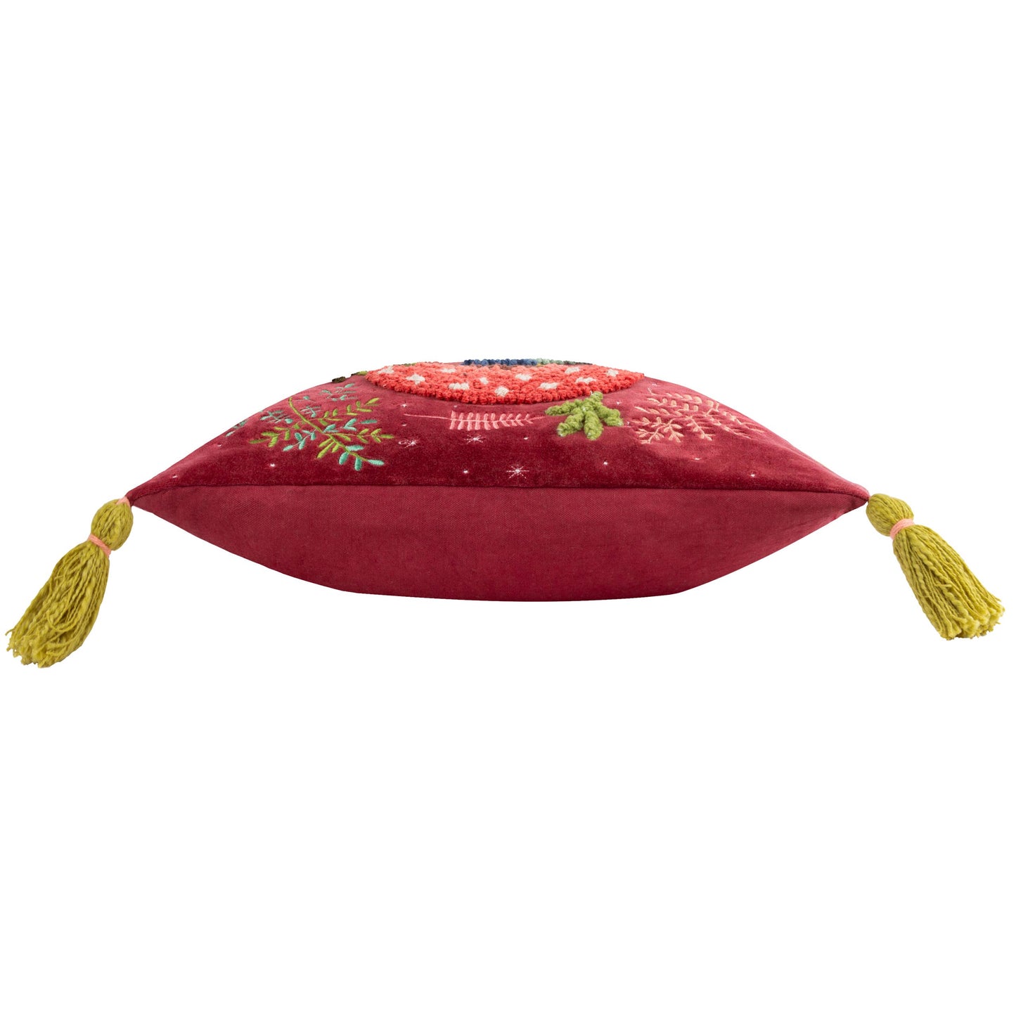 Magic Mushrooms Cushion Ruby Red: Ruby Red / Feather Rich Filled / 45 x 45cm