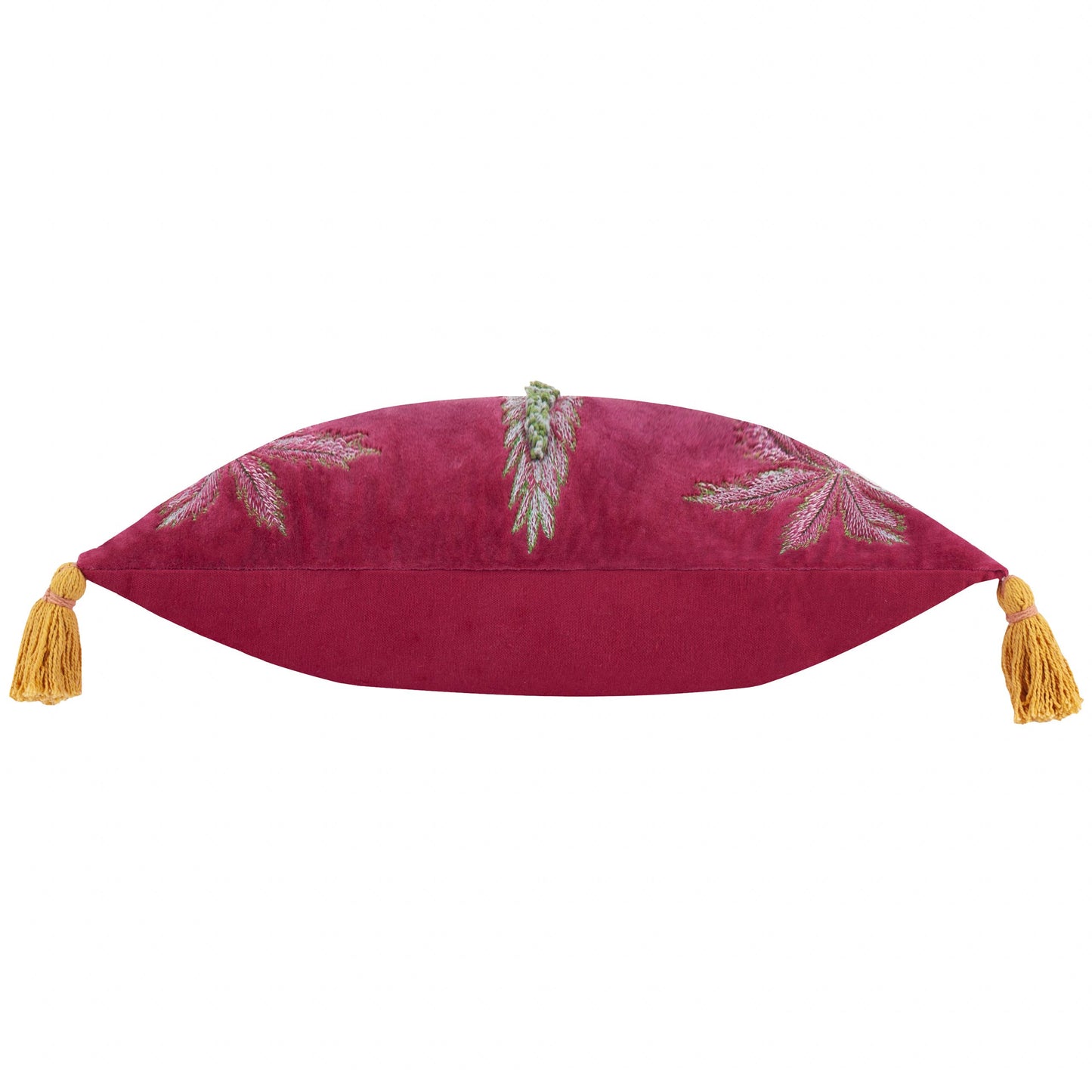 Kalahari Embroidered Velvet Cushion Multicolour: Multicolour / Feather Filled / 30 x 50cm
