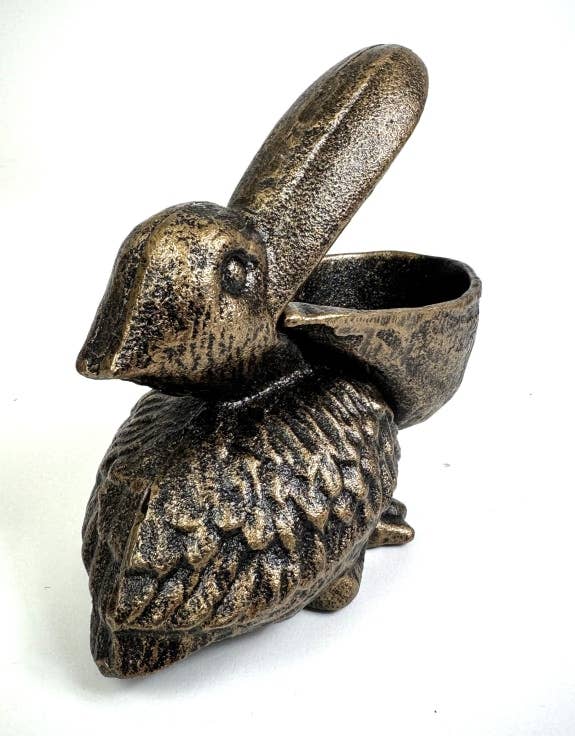 Cast Iron Pelican Trinket / Coin Bowl