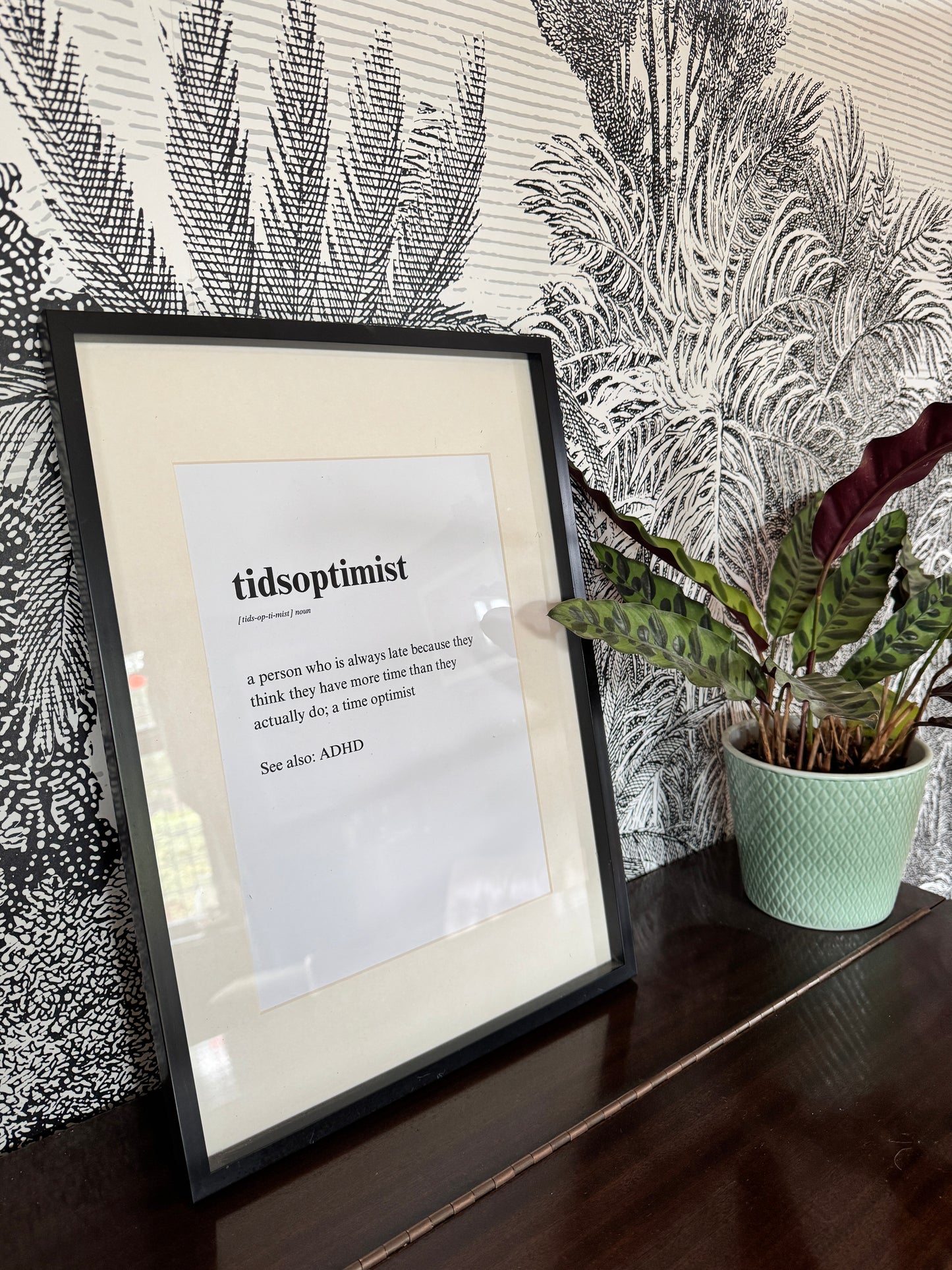 Tidsoptimist print