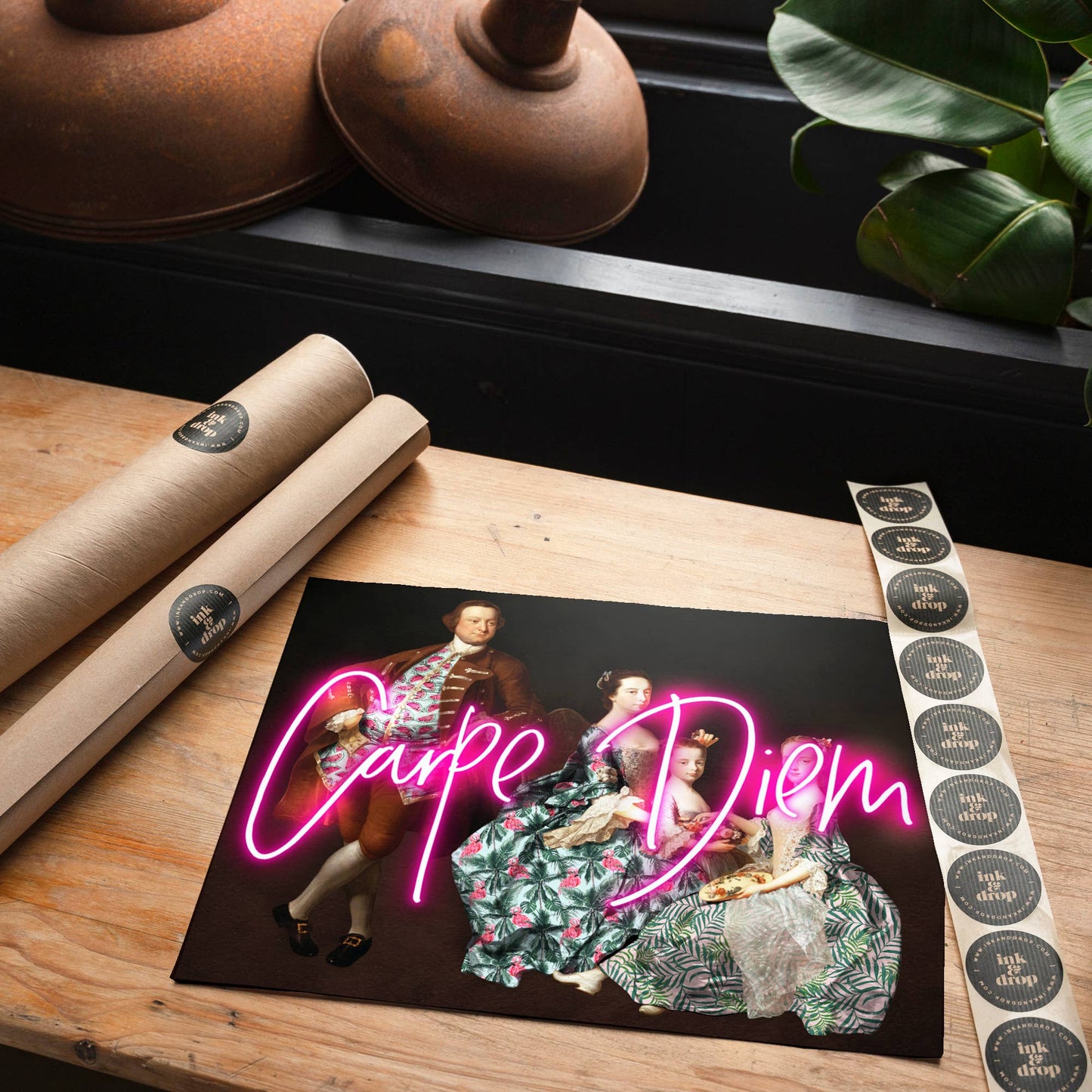 Carpe Diem Neon Print: Matte / 8 ¼ x 11 ¾ in | 21x30 cm