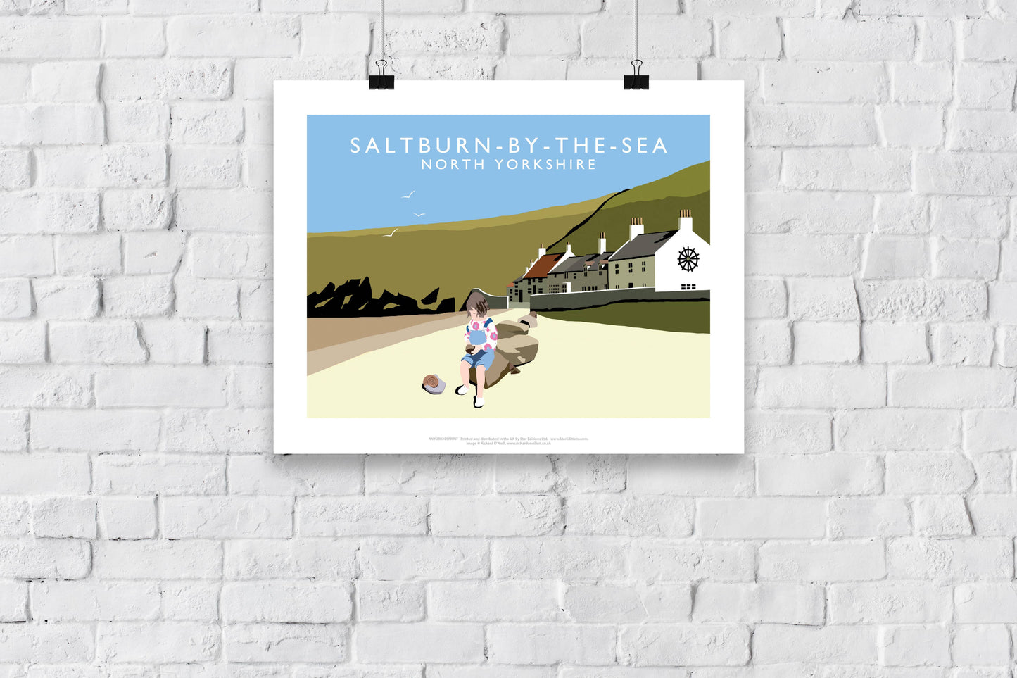 Saltburn-By-The-Sea By Artist Richard O'Neill - Art Print