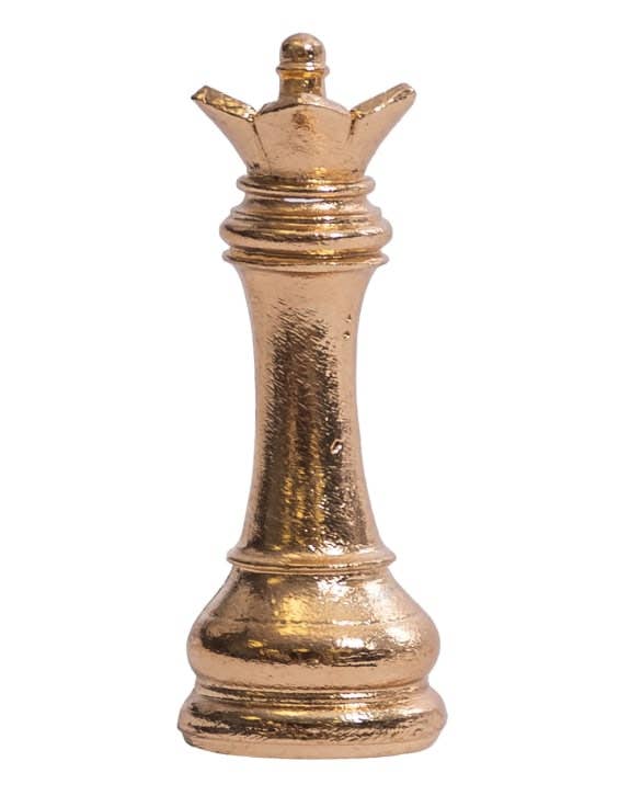 Gold Queen Chess Piece Drawer Knob