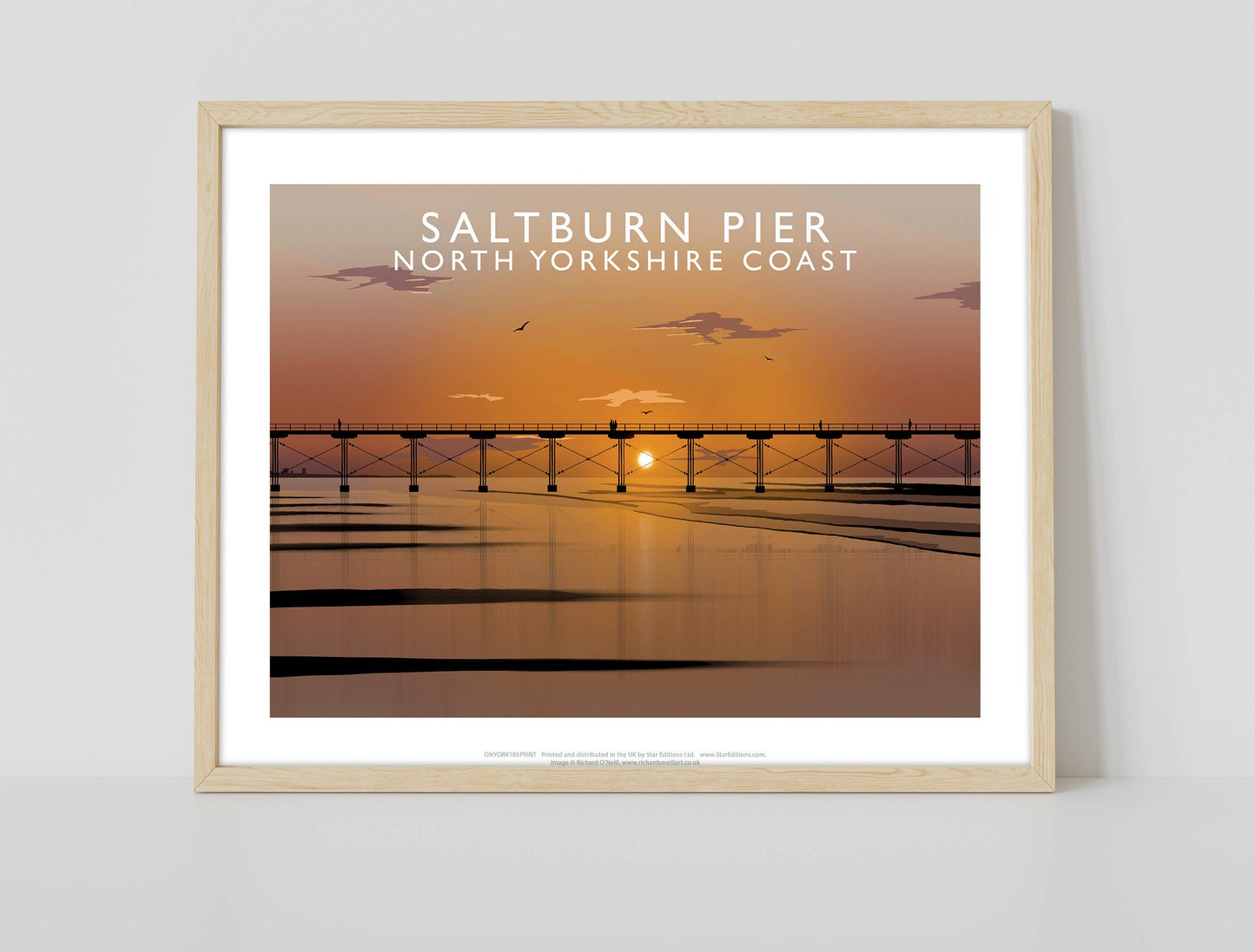 Saltburn Pier, North Yorkshire - Richard O'Neill Art Print