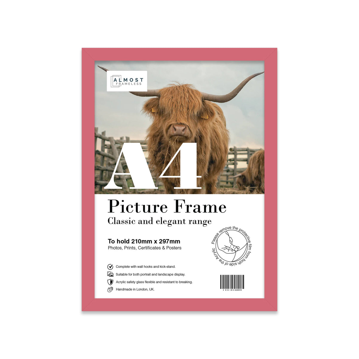 Pink A4 Picture Frame