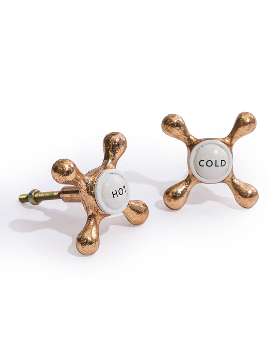 Set of 2 Bathroom Tap Drawer Knobs