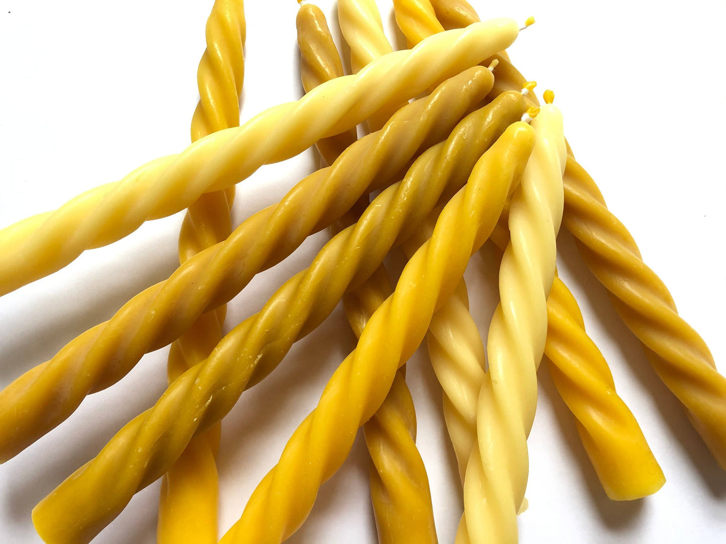 Taper candle, Dinner candle,Twisted taper,Beeswax tapers: 5 candles