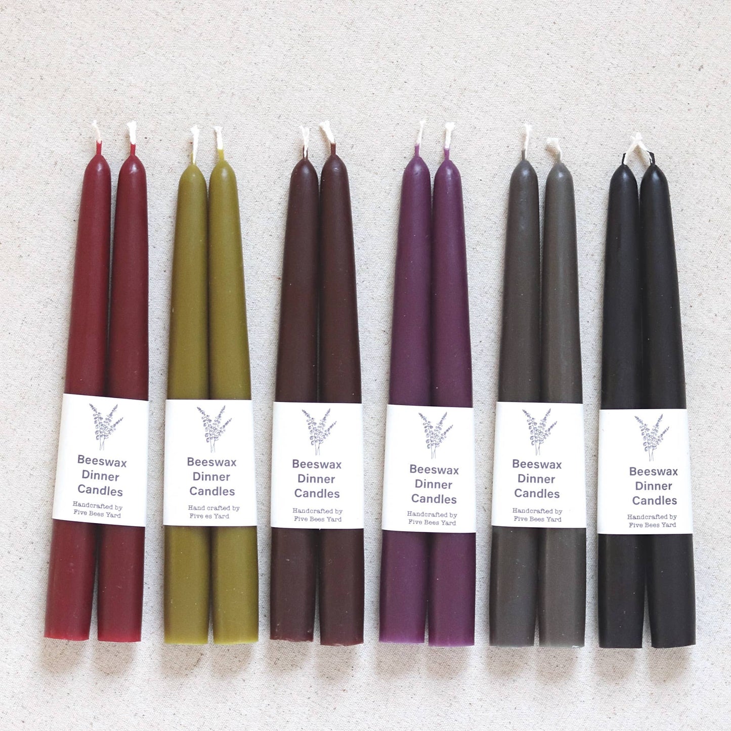 Eco & Sustainable Tapered Dinner Candles | Long & Clean Burn: Arctic Pink / Medium (18cm)
