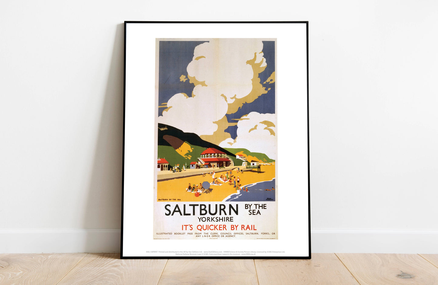 Saltburn-By-The-Sea, Yorkshire - 11X14” Premium Art Print