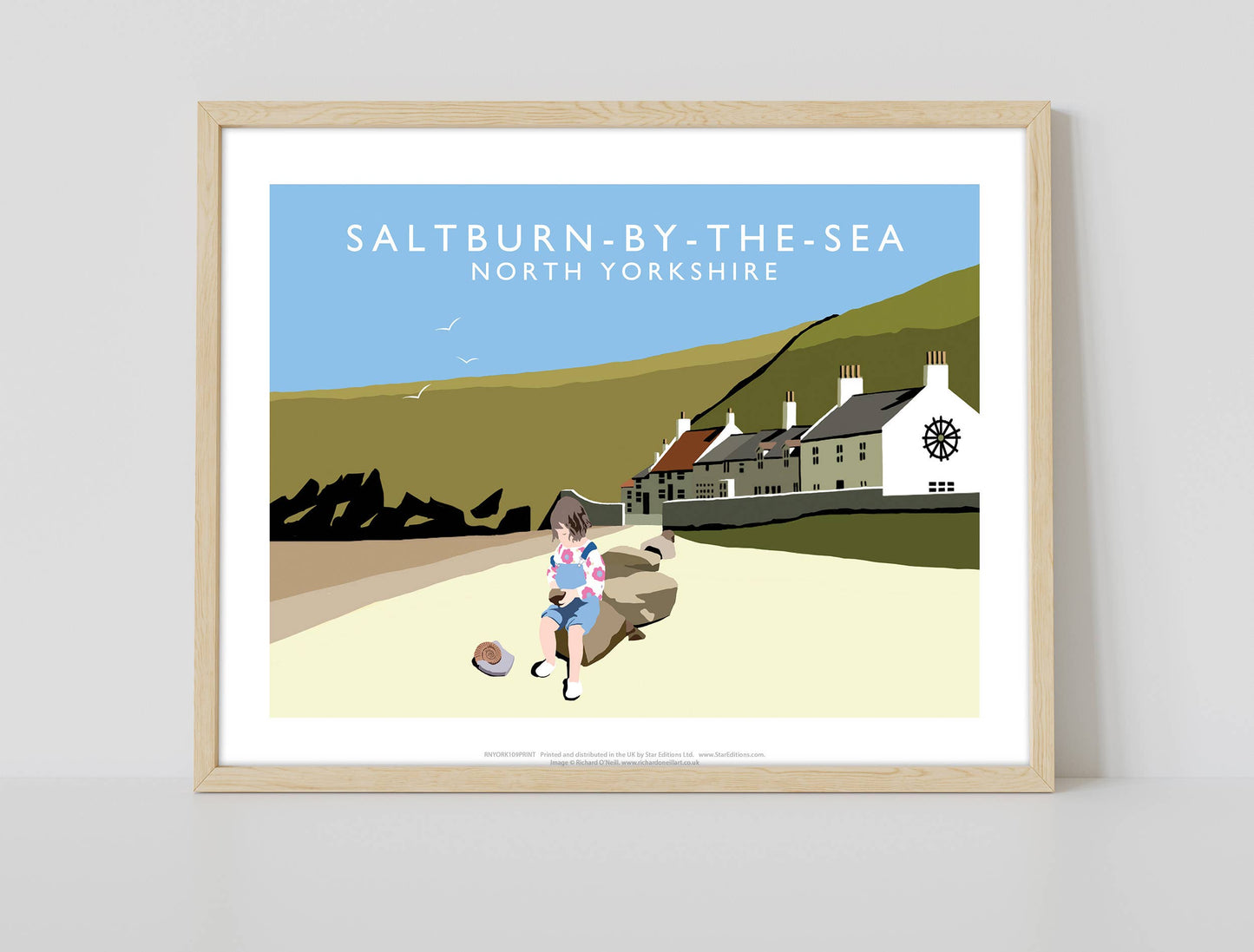 Saltburn-By-The-Sea By Artist Richard O'Neill - Art Print