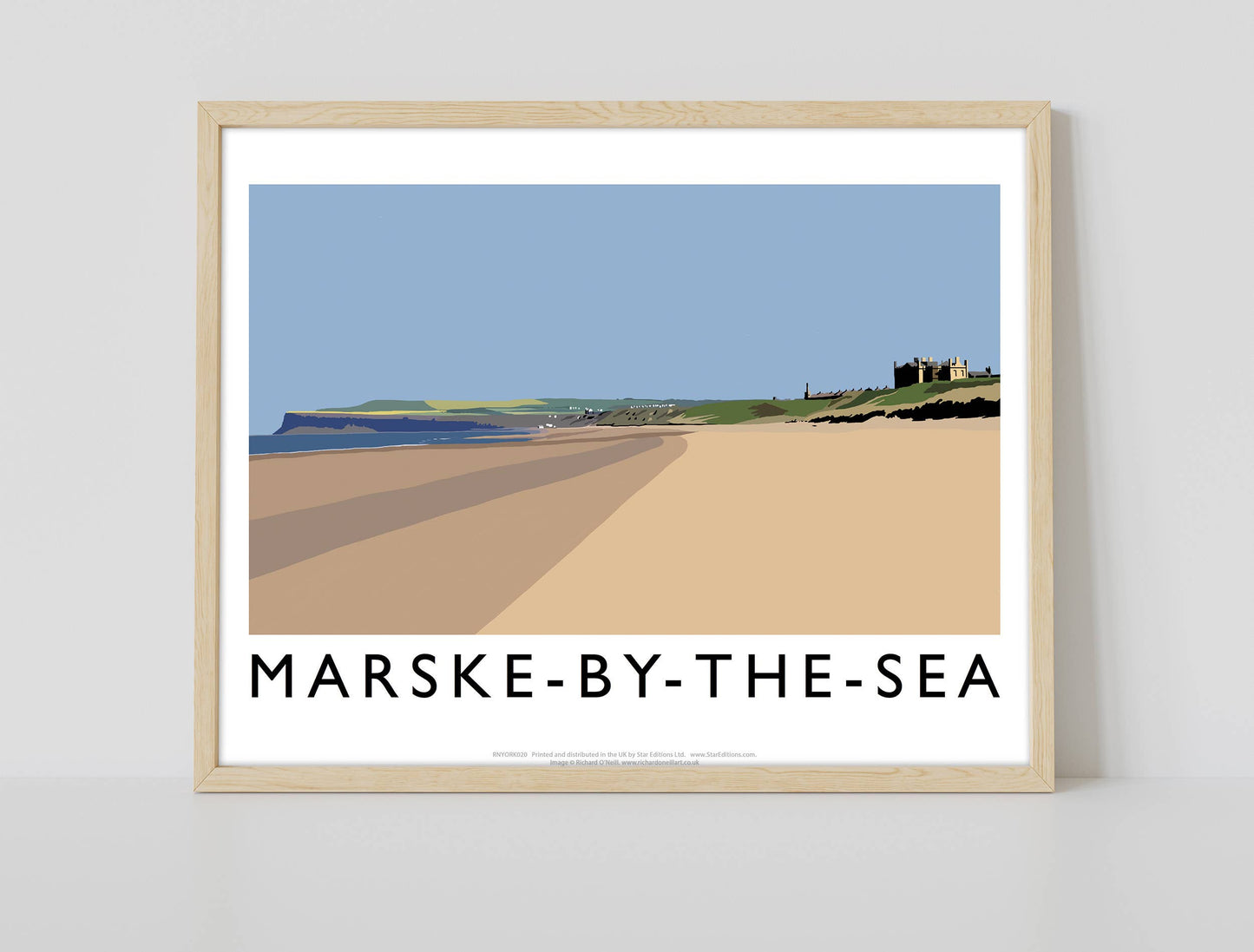 Marske-By-The-Sea By Artist Richard O'Neill - Art Print