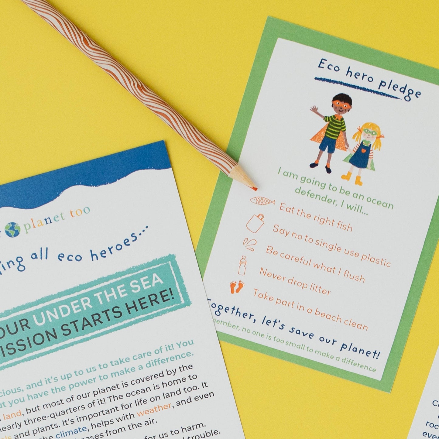 UNDER THE SEA  eco activity kit & sustainable fun