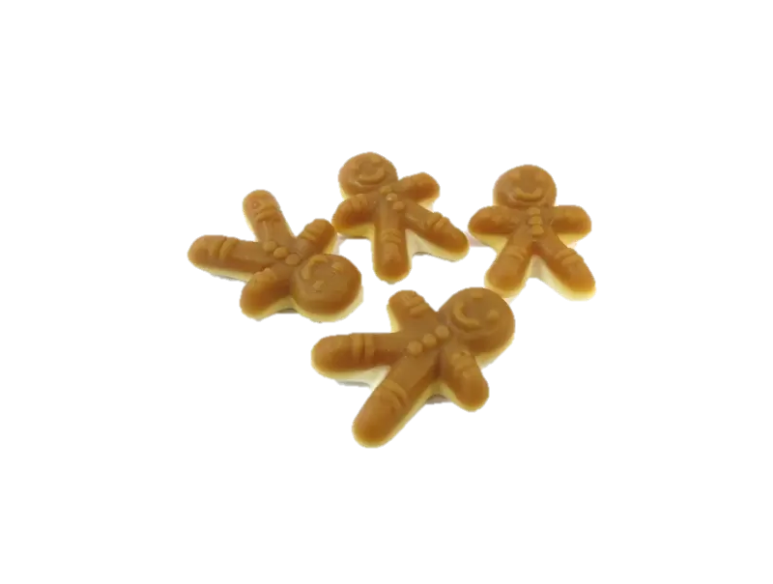 Jelly Gingerbread Men In Jam Jar: Black Lid