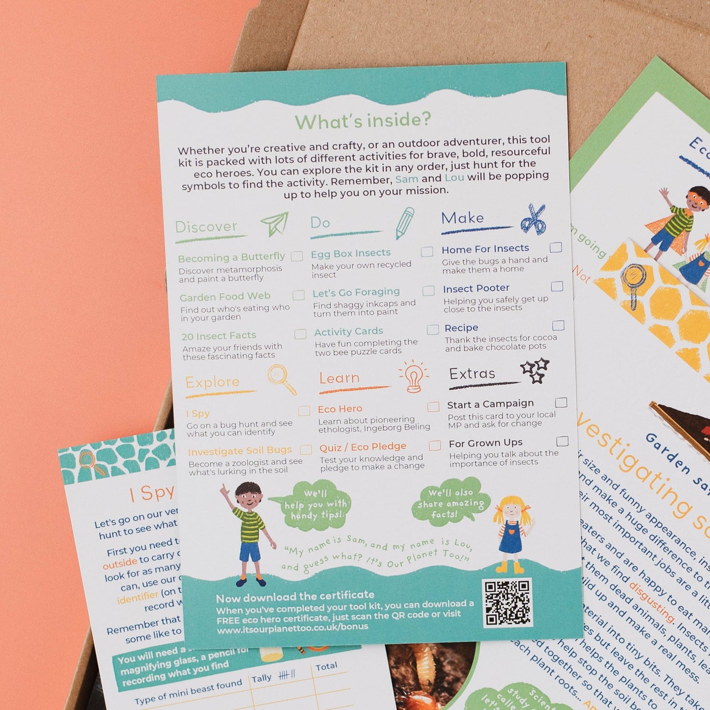 INCREDIBLE INSECTS eco activity kit & sustainable fun