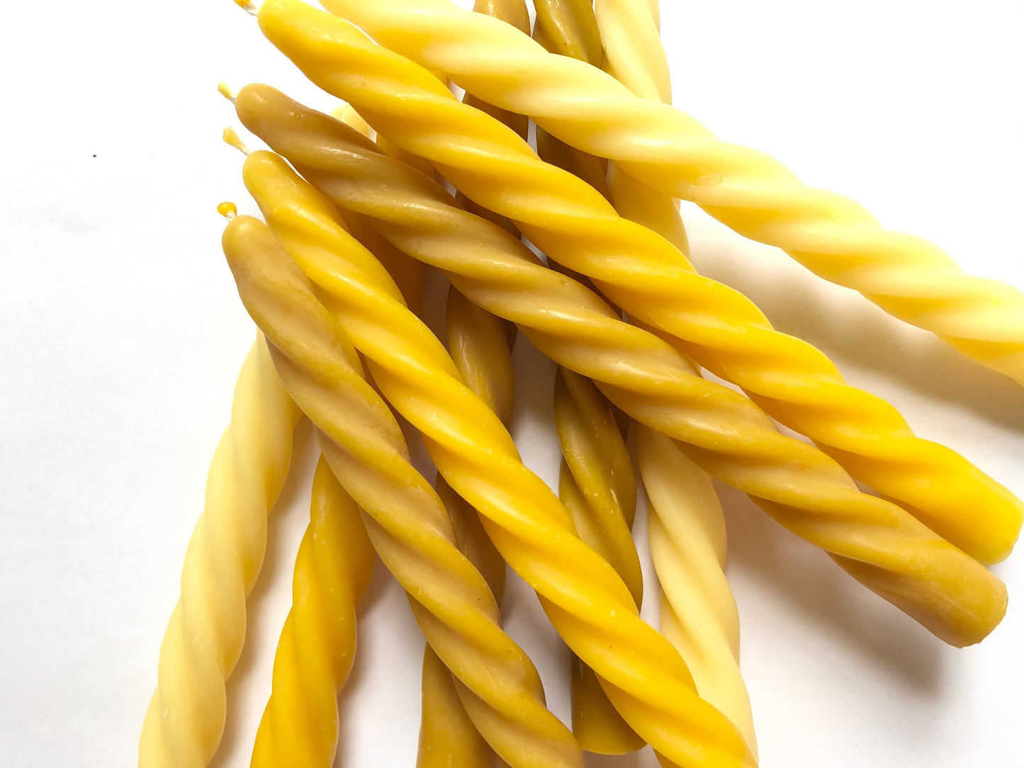 Taper candle, Dinner candle,Twisted taper,Beeswax tapers: 5 candles