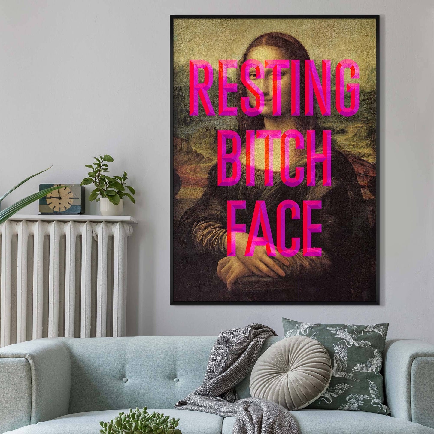 Resting Bitch Face Mona Lisa Print: Gloss / 8 ¼ x 11 ¾ in | 21x30 cm