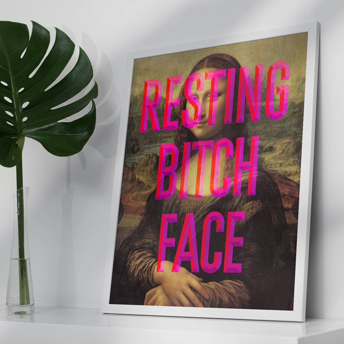 Resting Bitch Face Mona Lisa Print: Gloss / 8 ¼ x 11 ¾ in | 21x30 cm