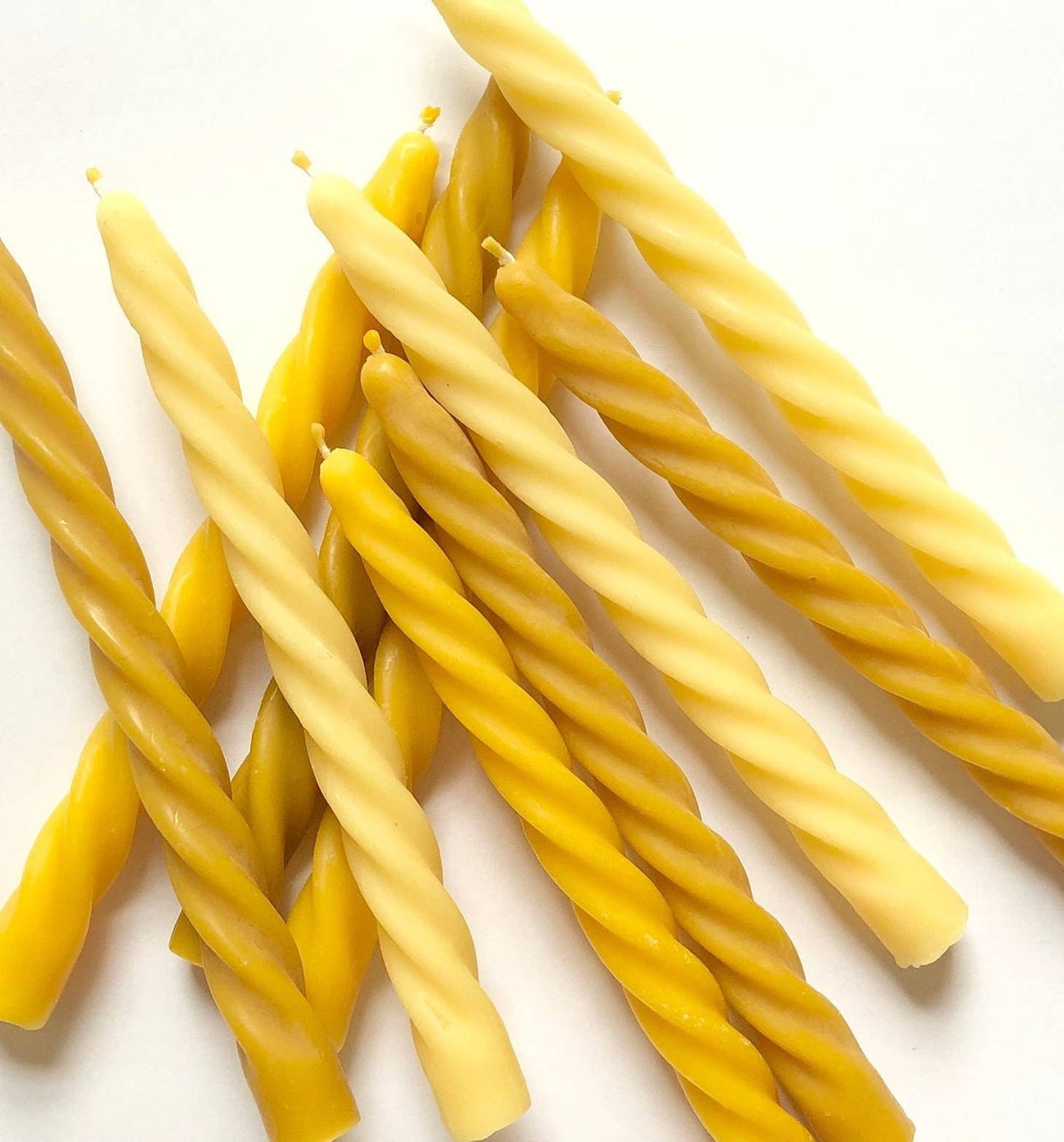 Taper candle, Dinner candle,Twisted taper,Beeswax tapers: 5 candles