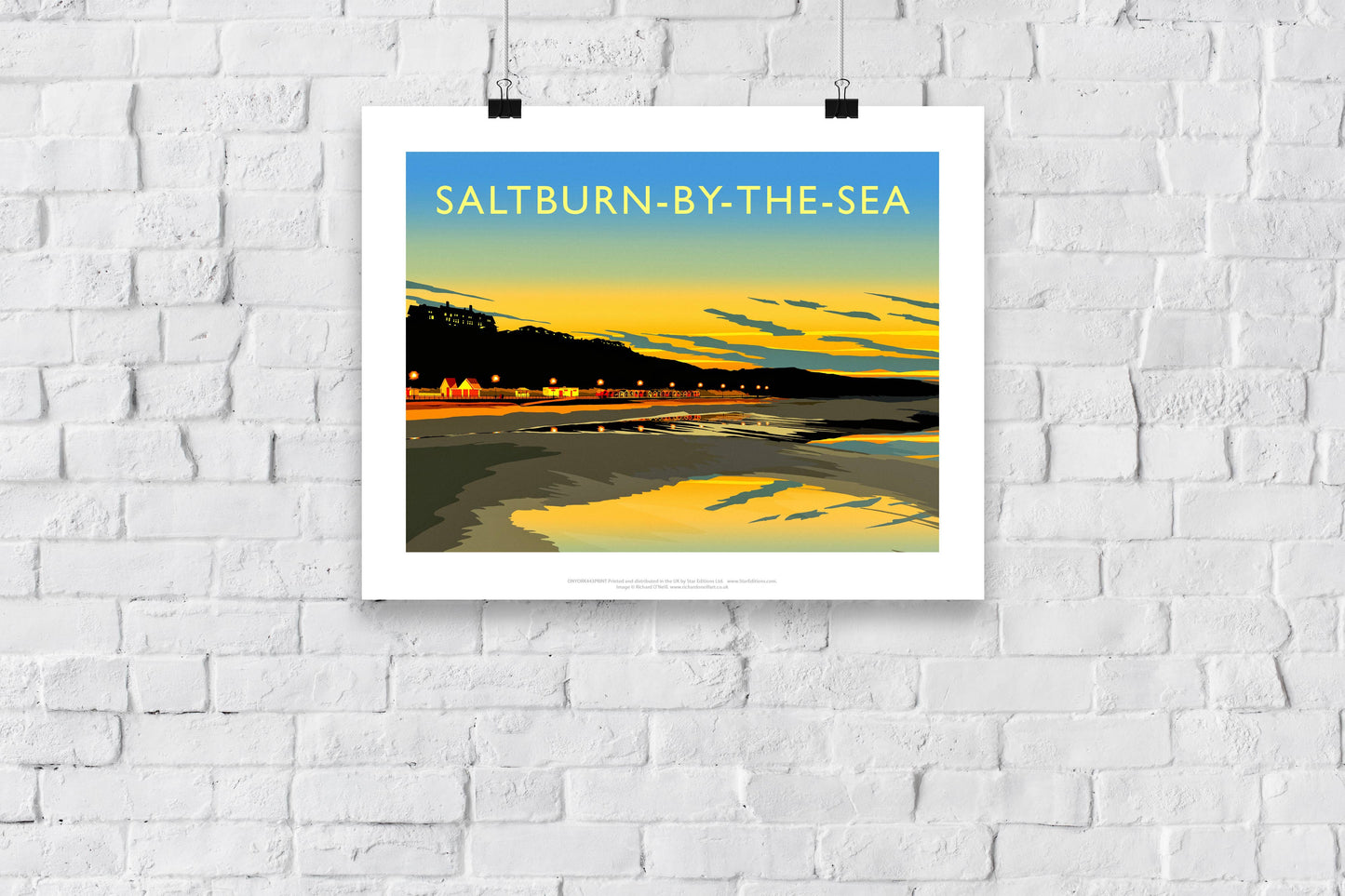 Saltburn-By-The-Sea By Artist Richard O'Neill - Art Print