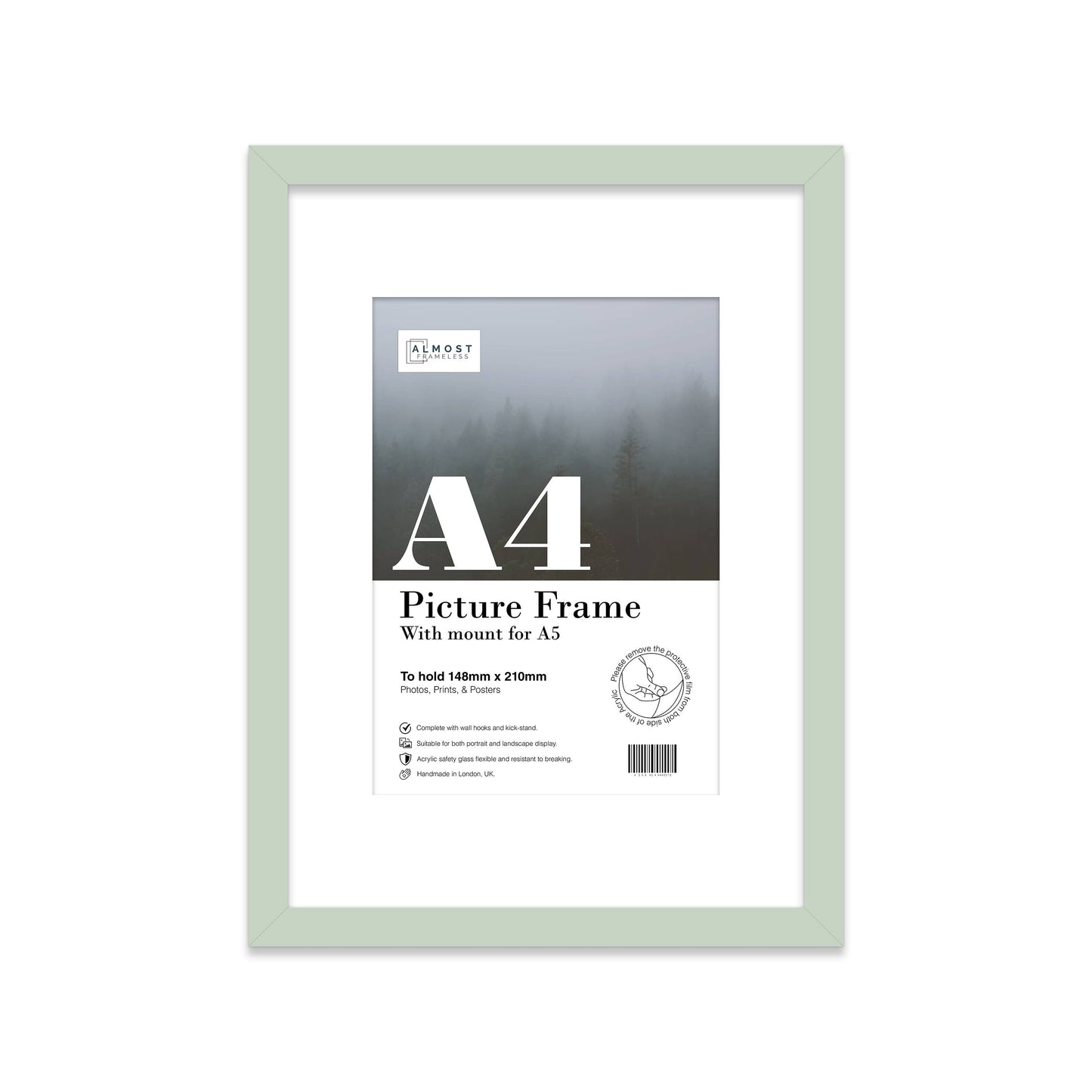 Mint A4 Picture Frame With mount for A5