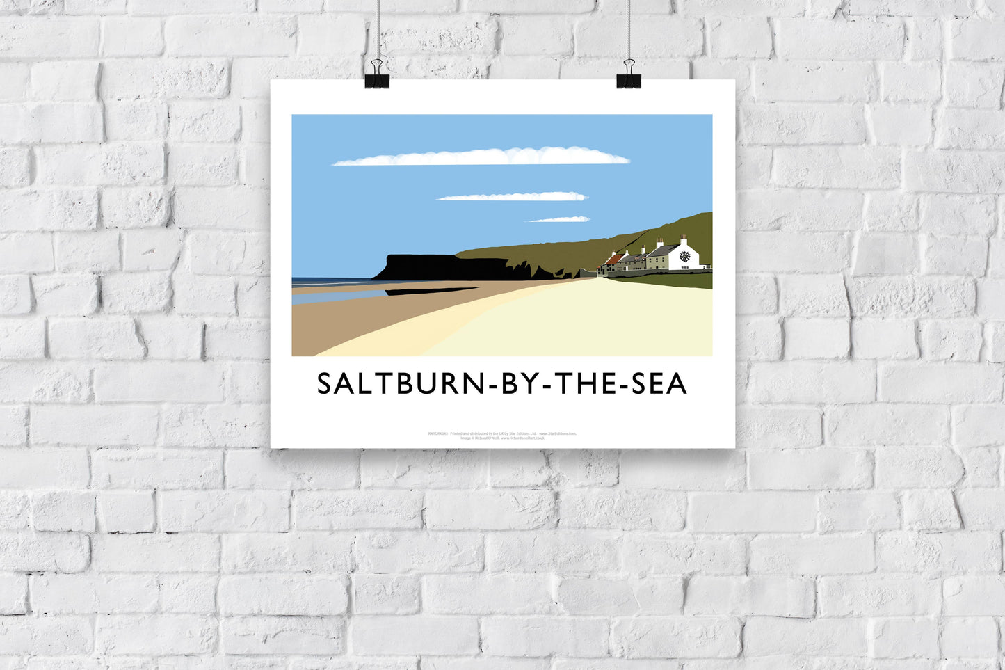 Saltburn-By-The-Sea By Artist Richard O'Neill - Art Print