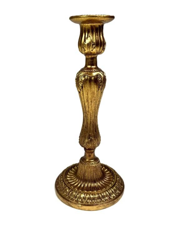 Large Antique Gold Empire Candlestick