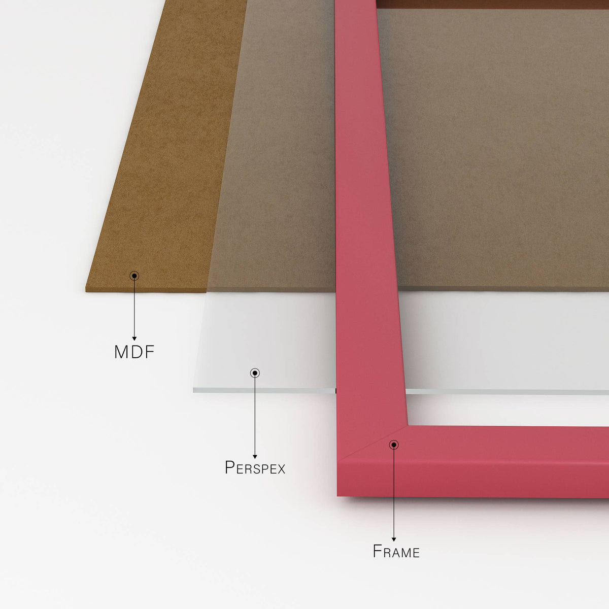 Pink A4 Picture Frame