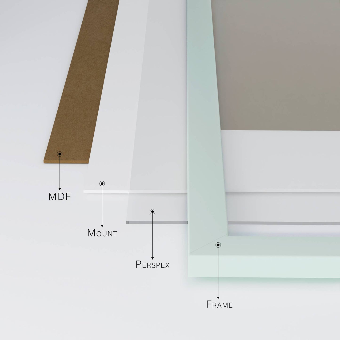 Mint A3 Picture Frame With mount for A4
