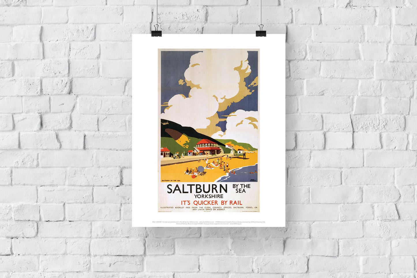 Saltburn-By-The-Sea, Yorkshire - 11X14” Premium Art Print
