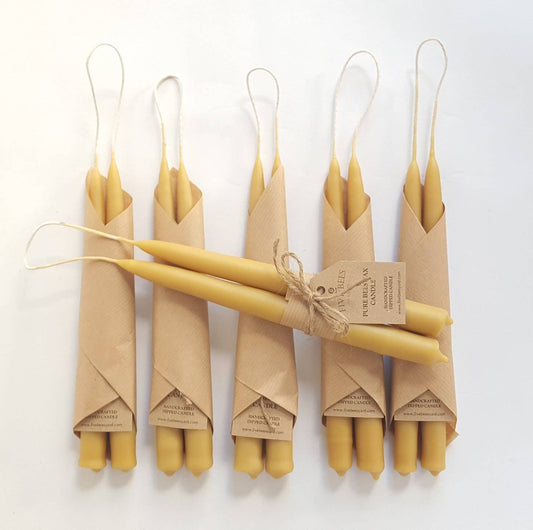 Taper Beeswax Candles - Aromatherapy Candles - Beeswax
