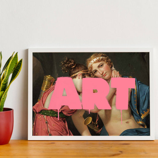 Altered ART Pink Paint Print: Gloss / 8 ¼ x 11 ¾ in | 21x30 cm