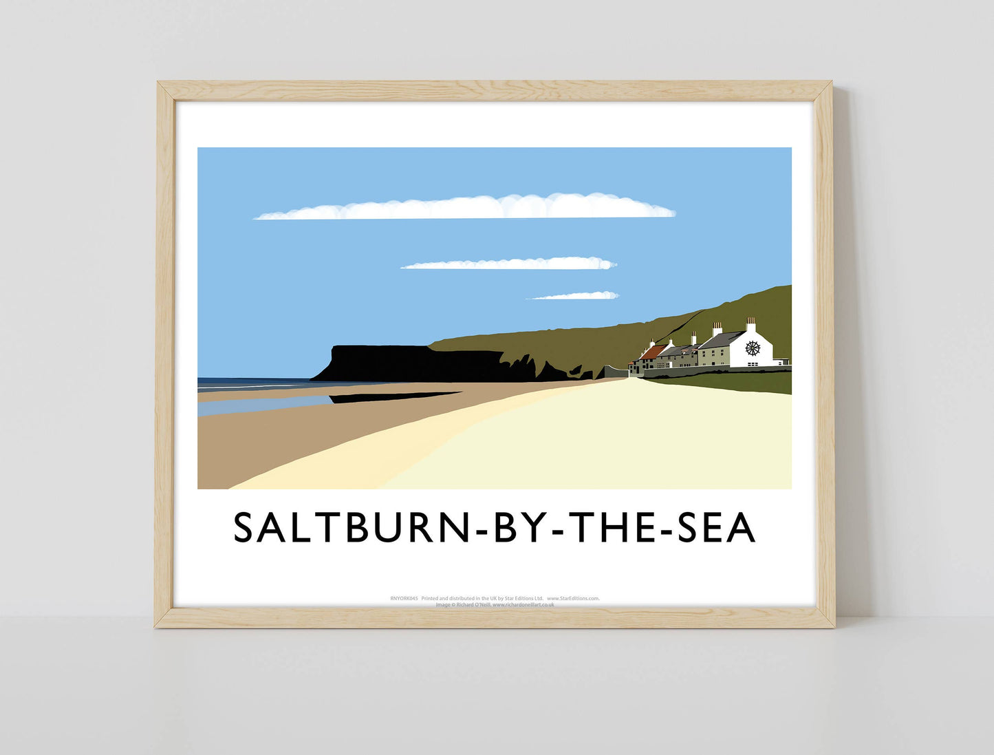 Saltburn-By-The-Sea By Artist Richard O'Neill - Art Print
