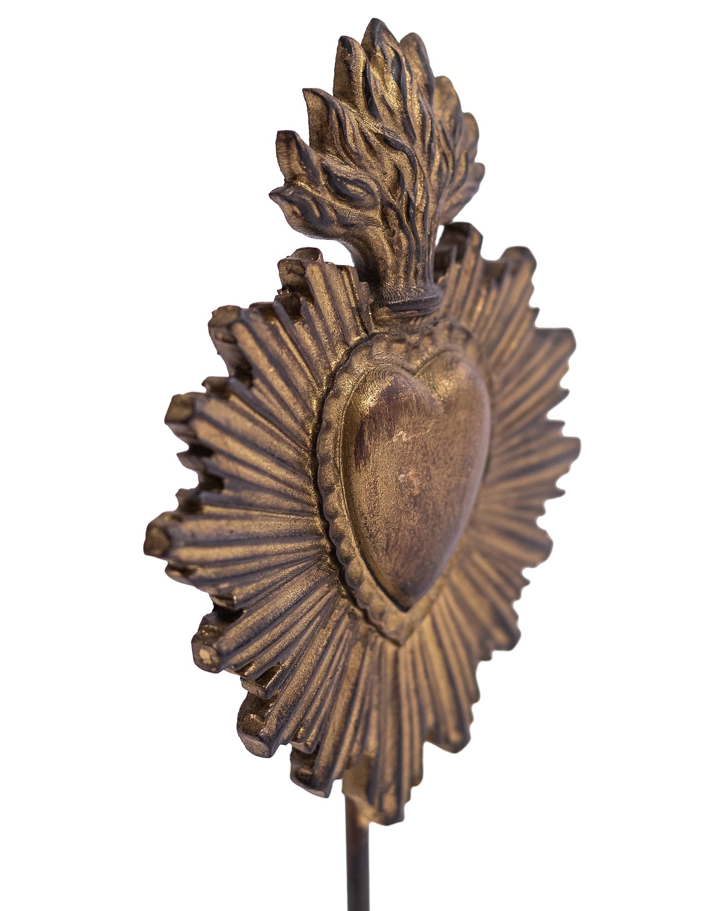 Gold "Sacred Heart" Ornament on Stand