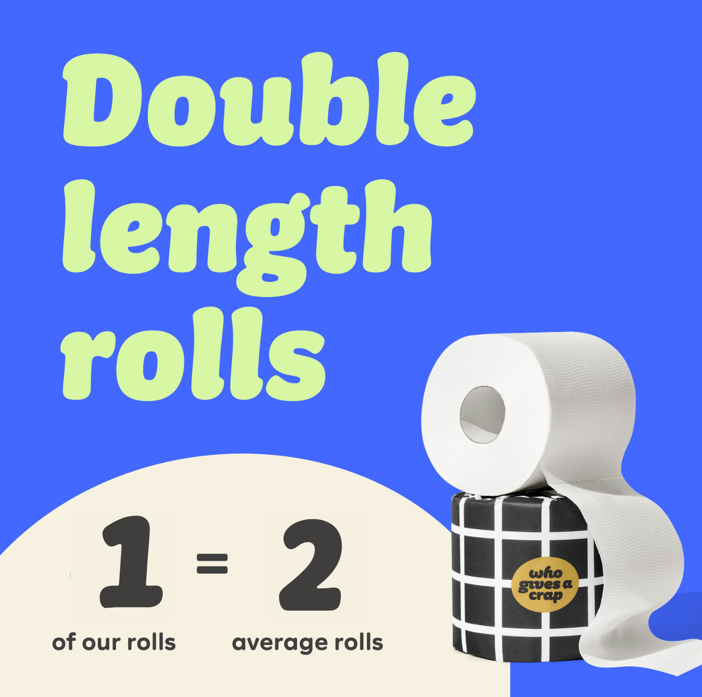 Extra Soft Double Length Toilet Roll (Single Roll)