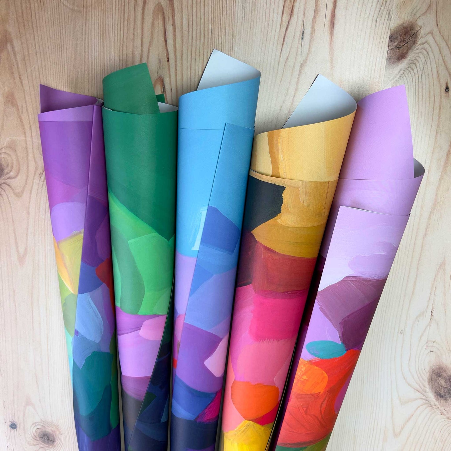 Abstract Art Gift Wrap | Colourful gift wrap sheets