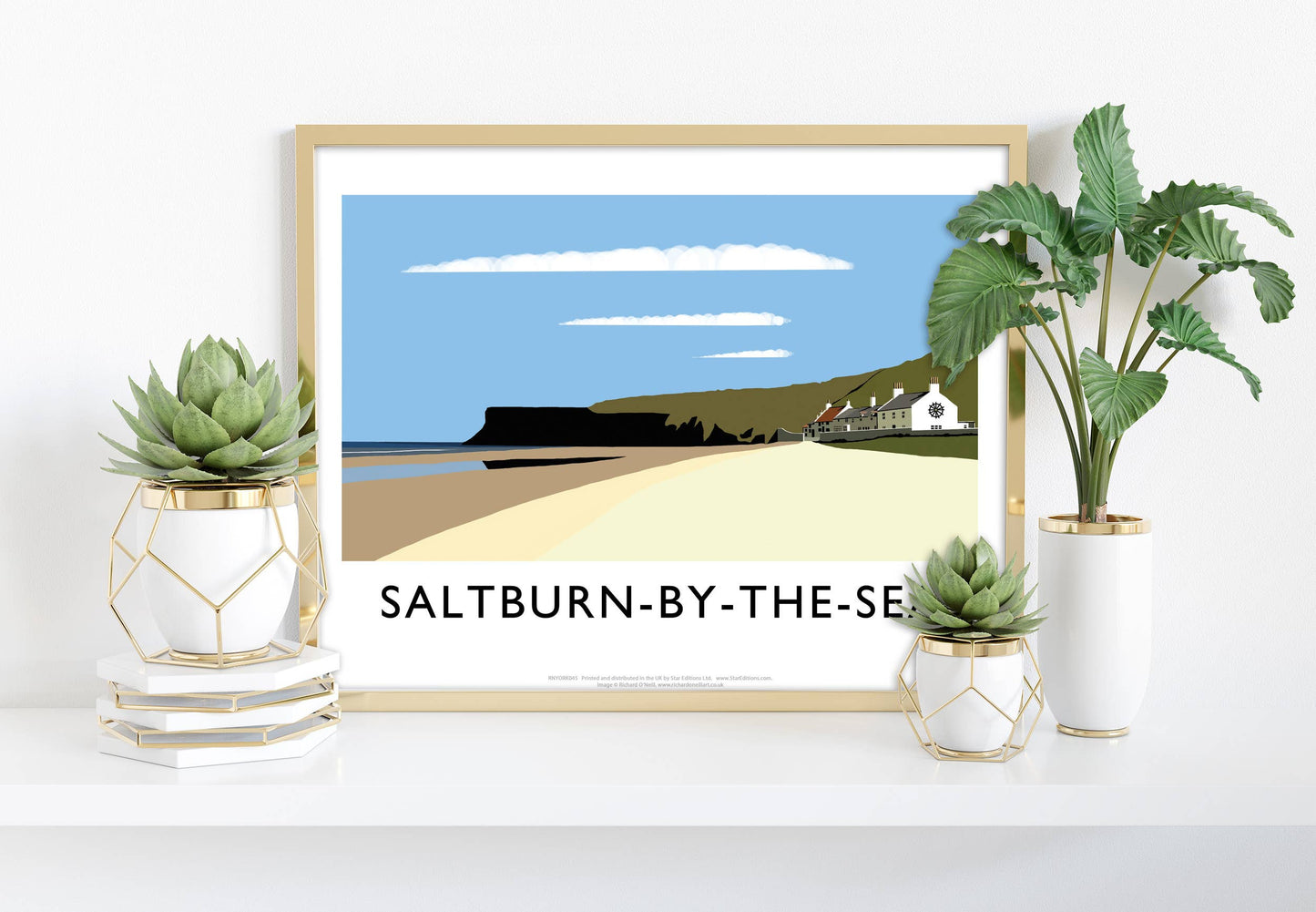 Saltburn-By-The-Sea By Artist Richard O'Neill - Art Print